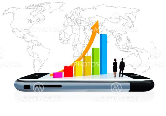 Chart on Mobile phone