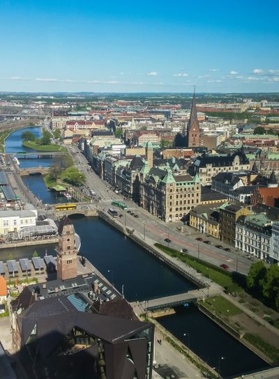 Malmö från ovan