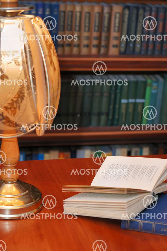 book of verses with reading - lamp
