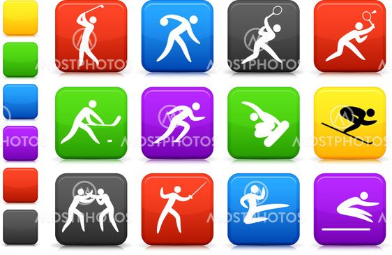 competative and olympic sports icon collection