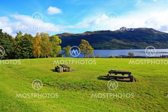 Loch Lomond, Tarbet in October, Scotland, UK