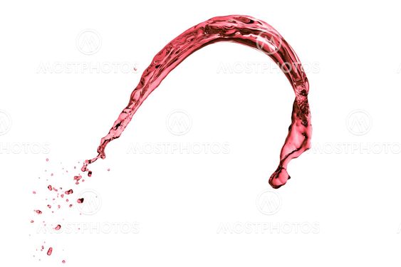red wine splash
