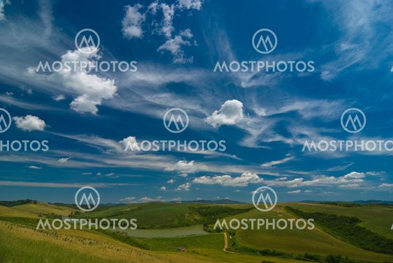 Landschaft in der Toskana, Italien - Landscape in tuscany, italy
