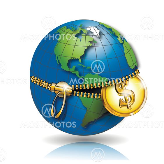 globe with dollar