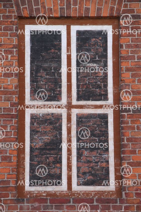 bricked window