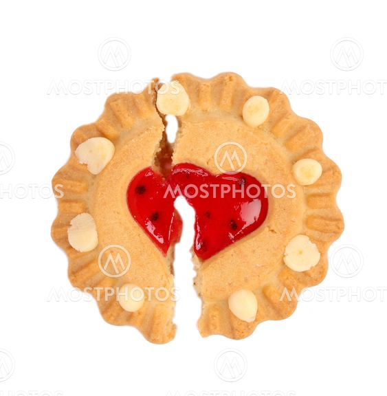 Biscuits. Broken heart.