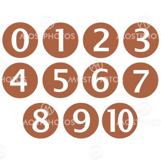 Wooden Framed Numbers