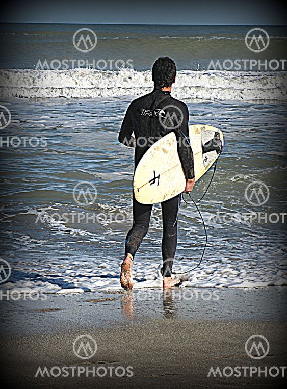 Surfer silhouette