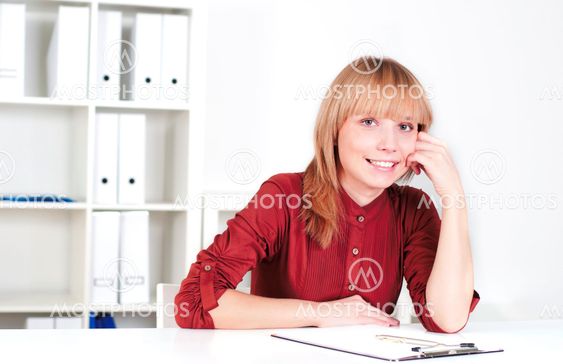 portrait of beautiful business woman