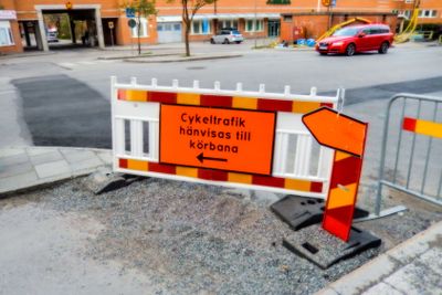 Skylt för cyklister