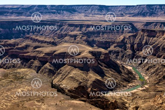 central view of the fish river canyon south namibia