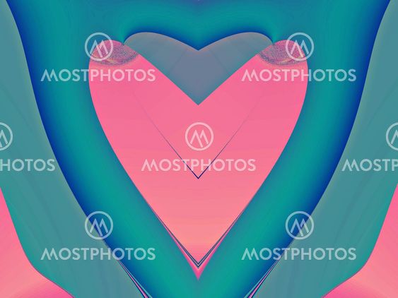 Pink abstract heart