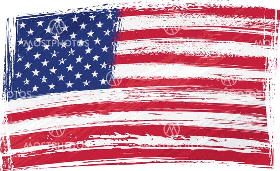 Grunge USA flag