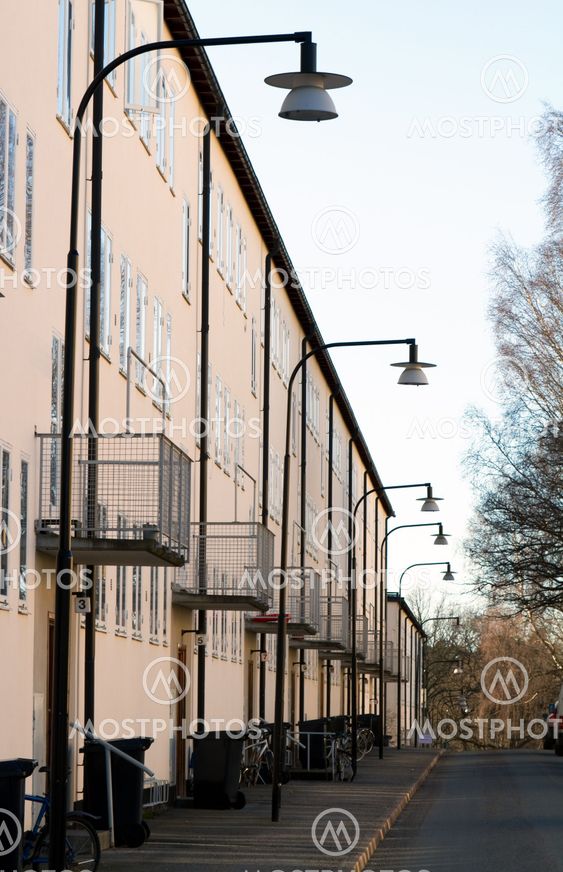 Suburban street.
