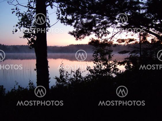 Sago-sea and forests in Småland, Sweden
