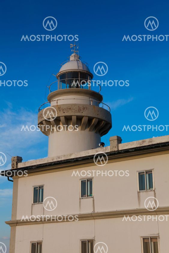 Lighthouse in Igeldo mountain, San Sebastian, Spain