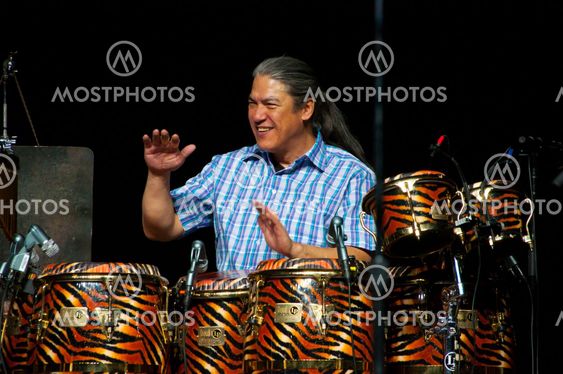 Carlos Santana's band: Raul Rekow