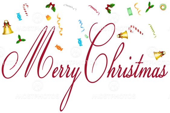 greeting of merry christmas card