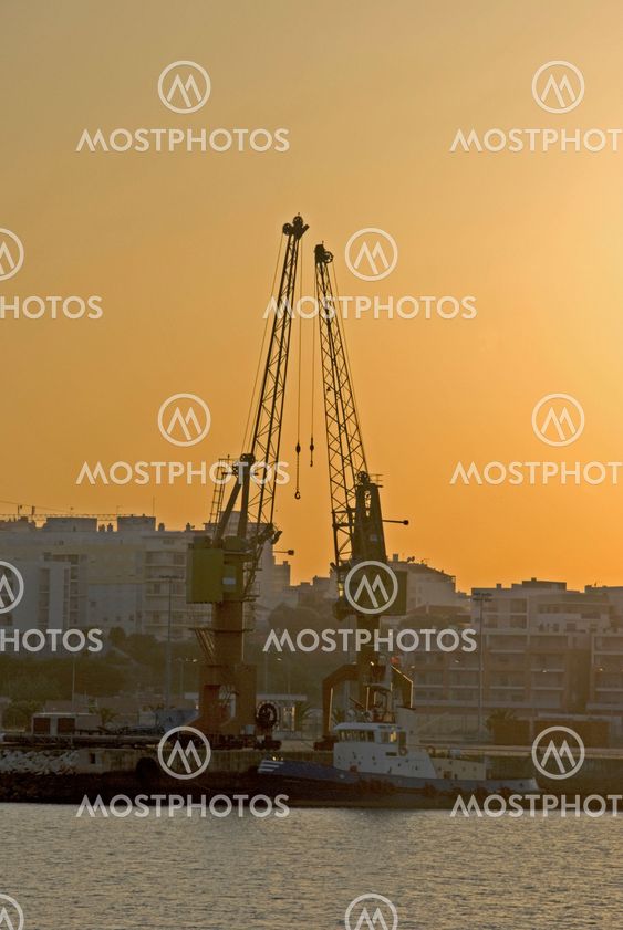 Two Dockyard Cranes