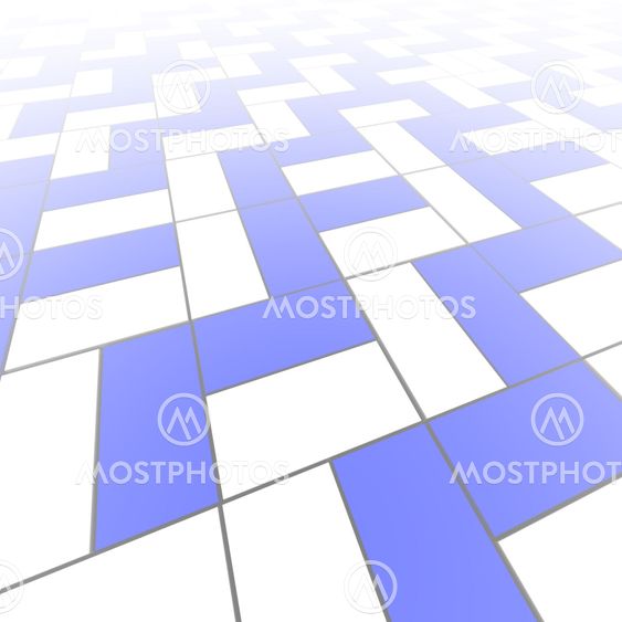 Blue and white blocks pattern abstract background.