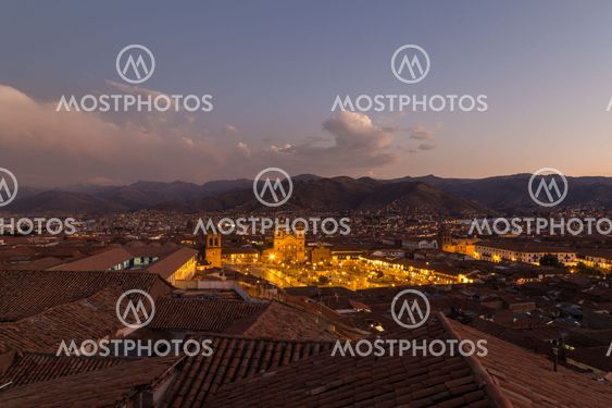 View of Plaza de Armas in Cusco
