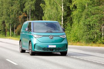 Green Volkswagen ID. Buzz Battery Electric Van