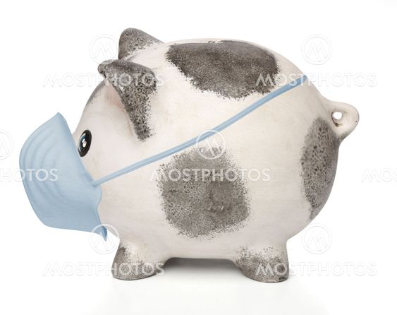 Säästöpossu kirurginen mask kanssa