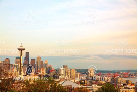Downtown Seattle as seen from the Kerry park