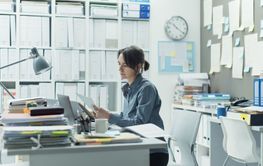 Woman working in the office