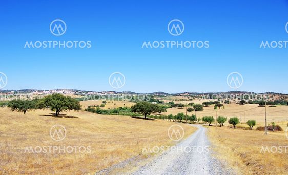 Rural landscape of alentejo village, Portugal