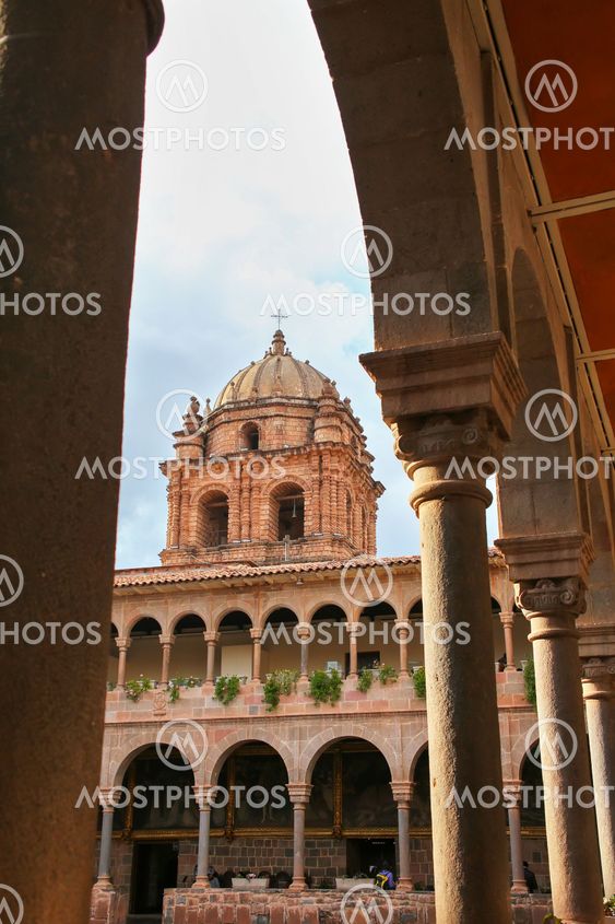 Courtyard of Convent of Santo Domingo in Koricancha...