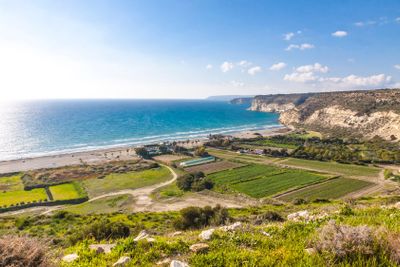 Mediterranean seacoast on Cyprus