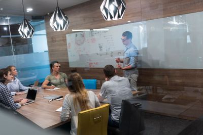 startup business team on meeting