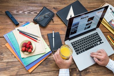 Digesting the news concept