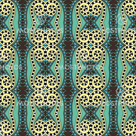 seamless geometry vintage pattern, ethnic style ornamental background, ornate floral decor for fabric design, endless texture