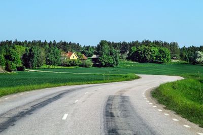 Kurvig landsväg