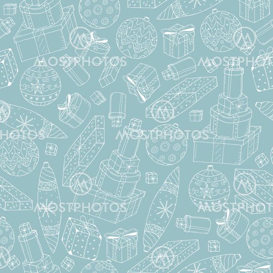 Christmas seamless pattern.