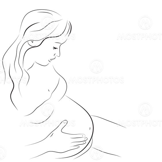 Young pregnant woman