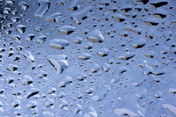 Water Drops on Glass