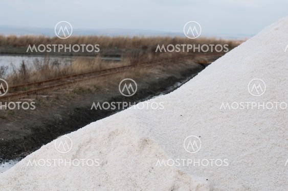 Luggens vita salt och havsvatten