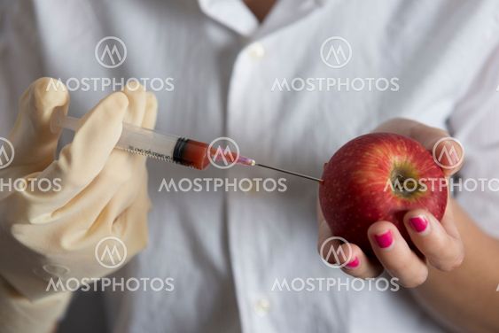 Beautiful women holding syringe