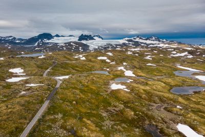 Mountains landscape. Norwegian route Sognefjellet