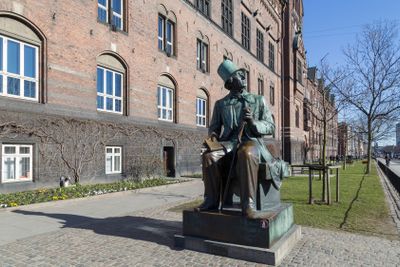 Hans Christian Andersen statue in Copenhagen