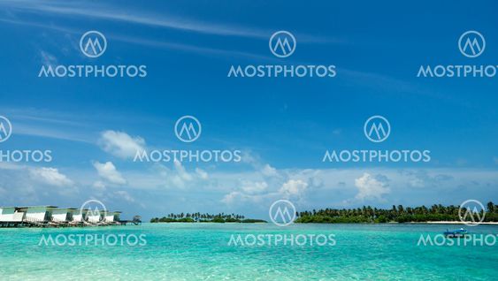 Perfect tropical island paradise beach