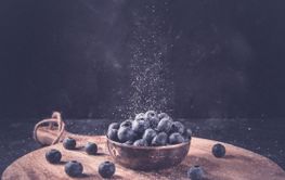 Blåbär med socker
