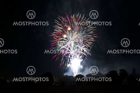 fireworks, Volksfest Bobingen, Germany, 13.08.2012