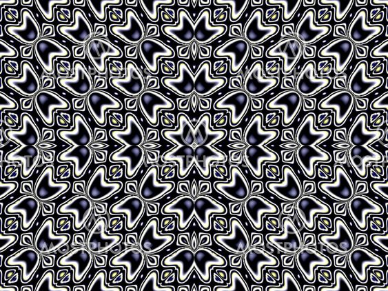 Blue floral wallpaper