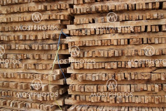 A pile of wood.