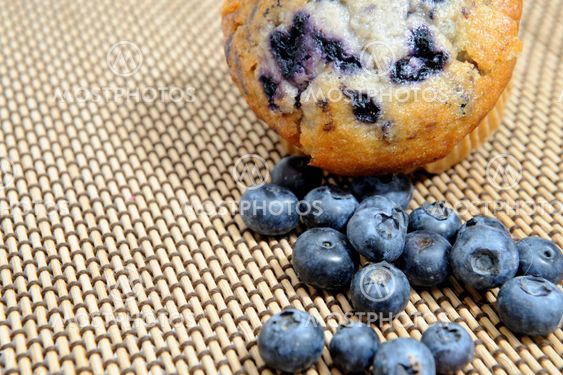 Blueberries And Muffin