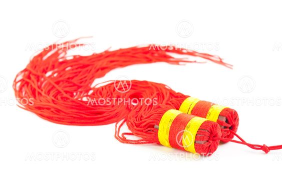chinese new year ornament on the white background